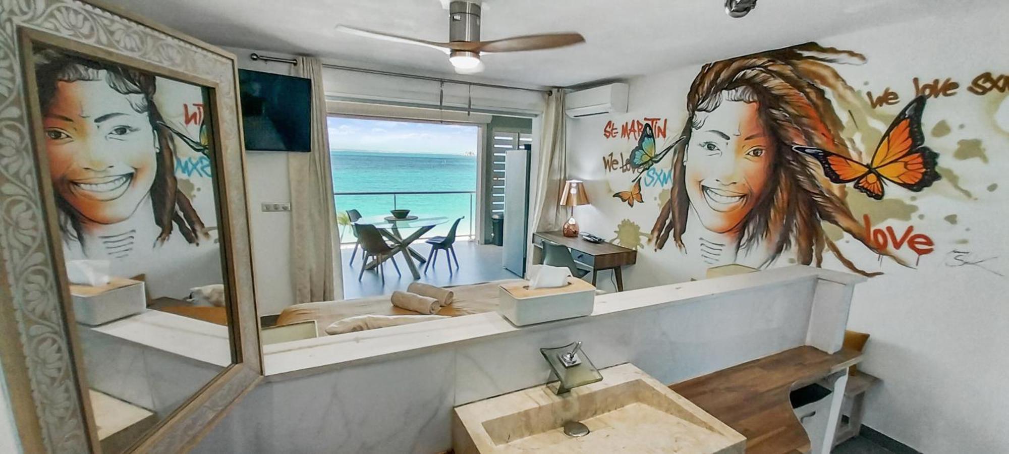 Official Page "Residence Bleu Marine" - Sea View Apartments & Studios - Saint-Martin French Side Grand Case Exterior photo