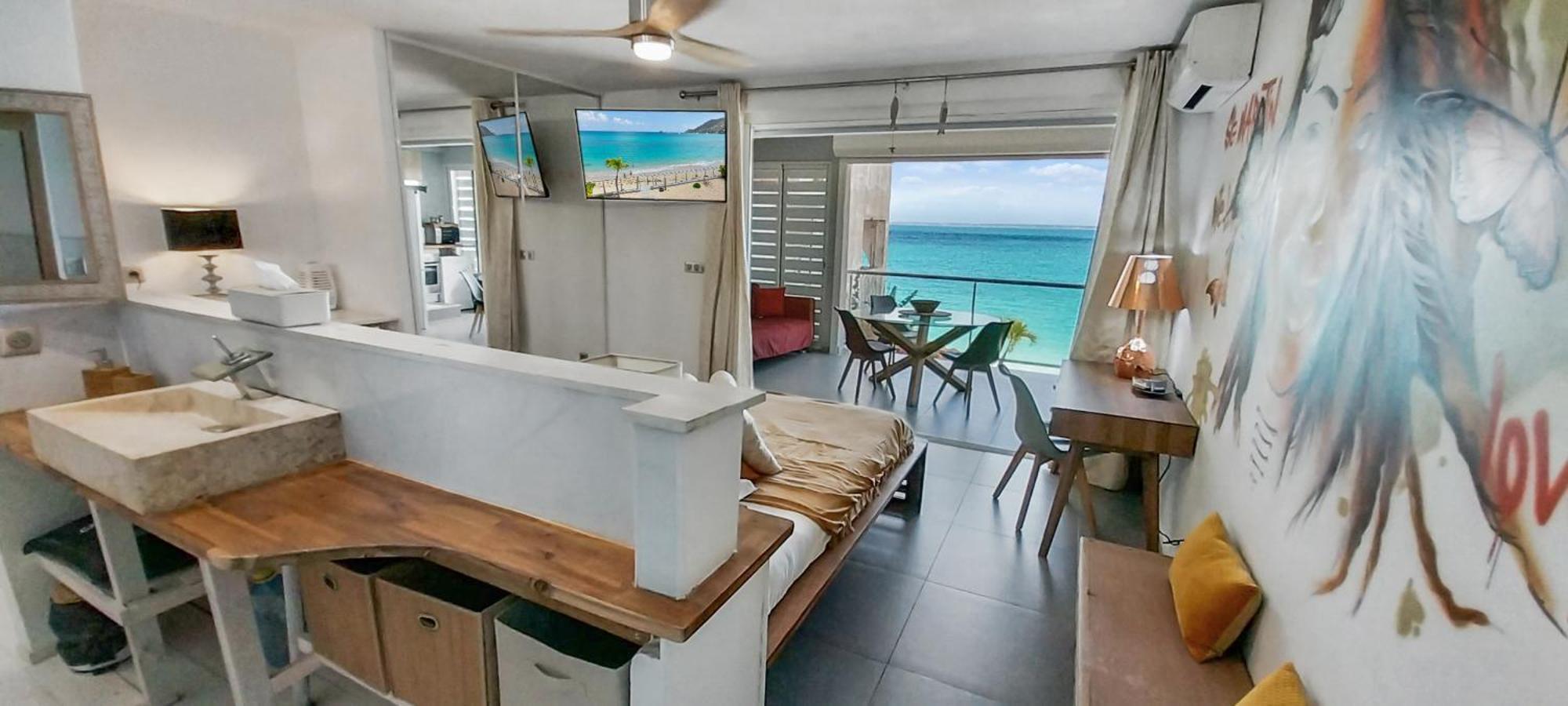 Official Page "Residence Bleu Marine" - Sea View Apartments & Studios - Saint-Martin French Side Grand Case Exterior photo