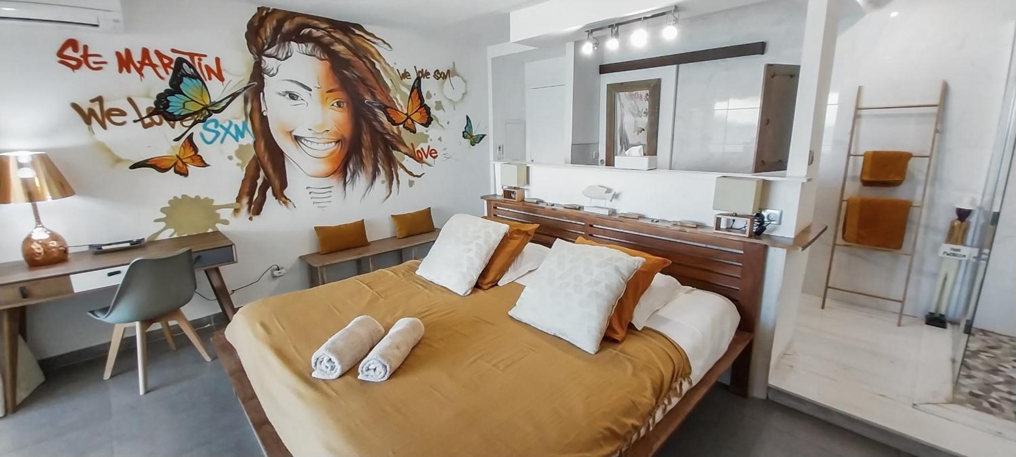 Official Page "Residence Bleu Marine" - Sea View Apartments & Studios - Saint-Martin French Side Grand Case Room photo