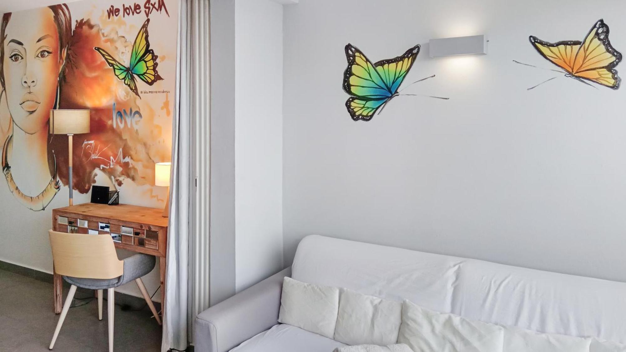 Official Page "Residence Bleu Marine" - Sea View Apartments & Studios - Saint-Martin French Side Grand Case Room photo