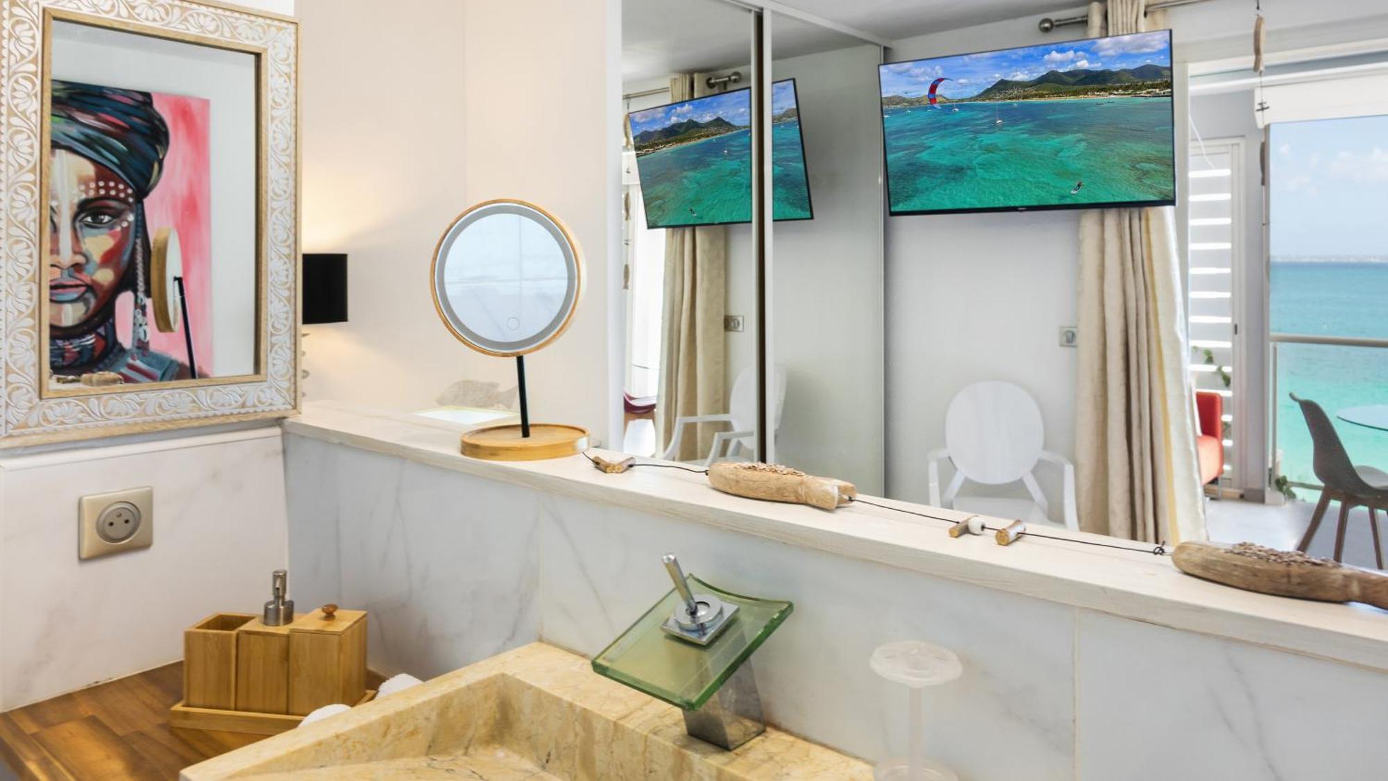 Official Page "Residence Bleu Marine" - Sea View Apartments & Studios - Saint-Martin French Side Grand Case Room photo
